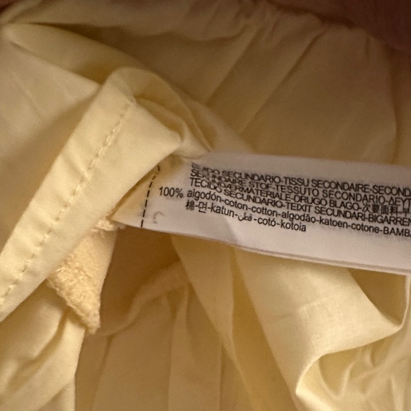 Zara Light Yellow Ruffled Mini Skirt - Picture 4 of 4